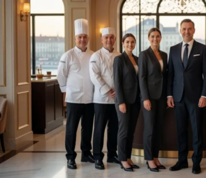 Mosolygó, professzionális éttermi és host csapat Budapesten